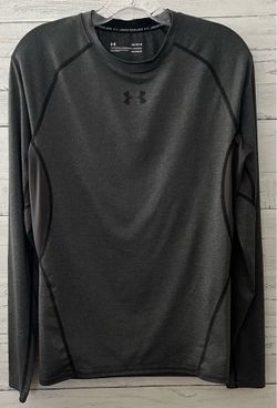 Under Armour Men’s Gray HeatGear Compression Long Sleeve Shirt Size Large
