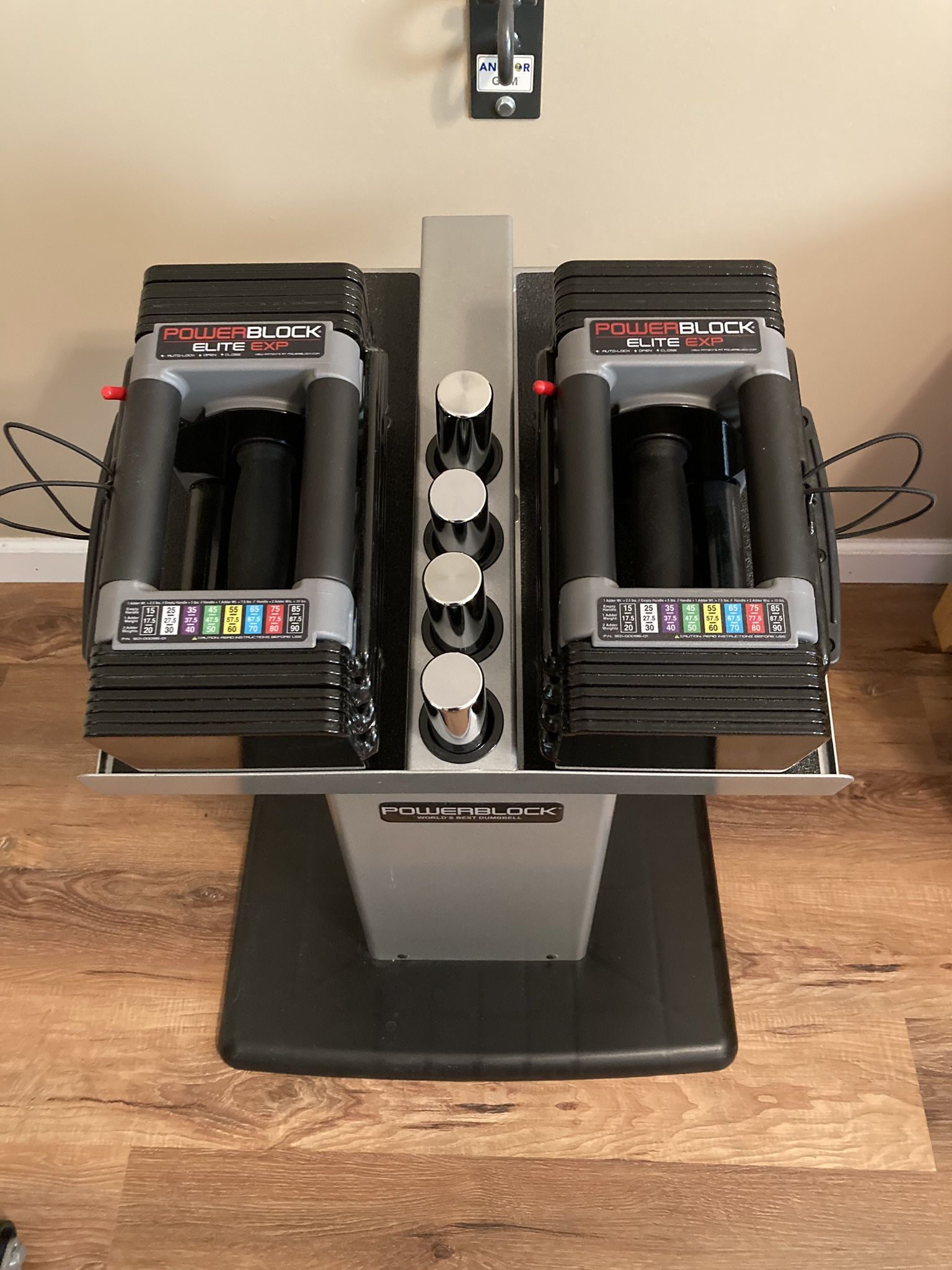 Power Block Dumbbells With Stand