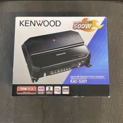 Kenwood 2 Channel Amplifier 500 Watts Max