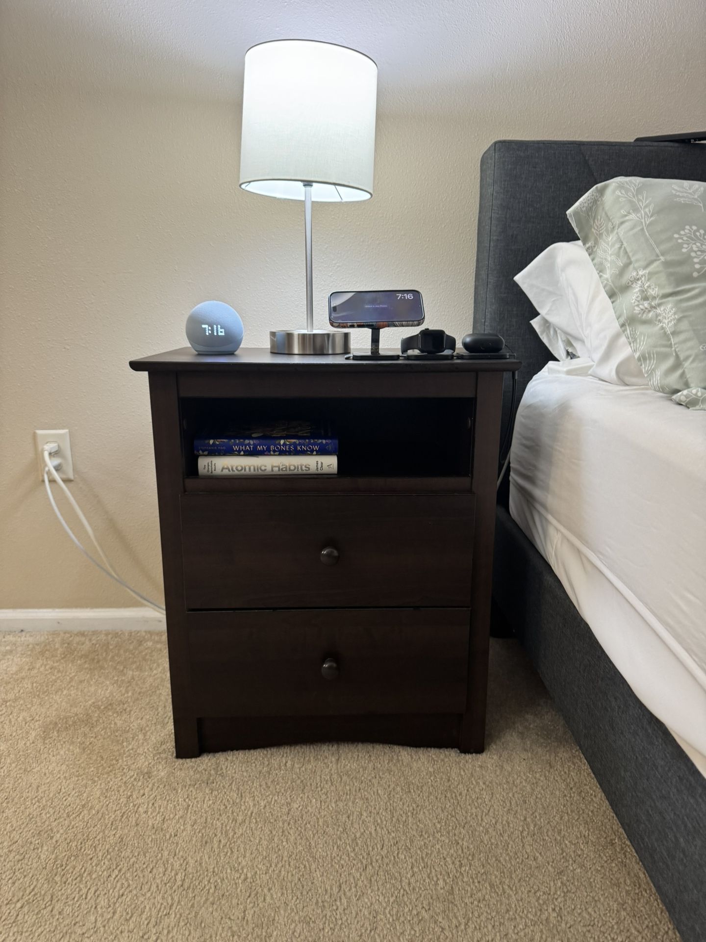 Two Nightstand / Bed Side Tables ( Both Included )