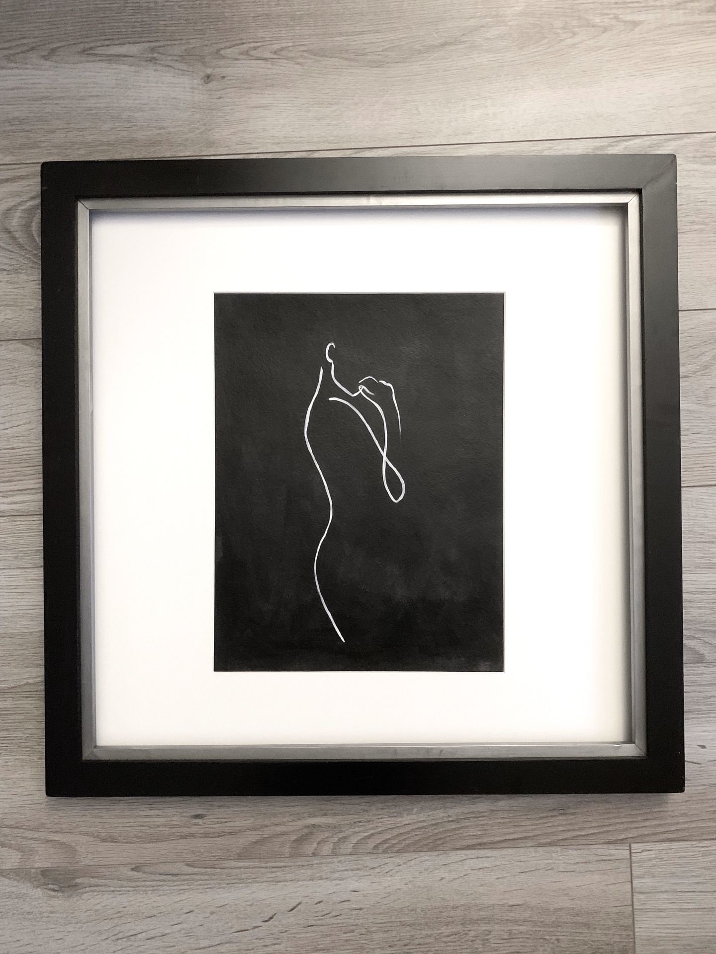 Black and White Frame Minimalist Framed Art