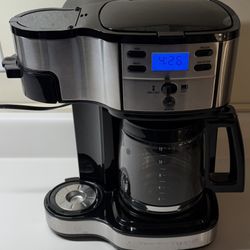 Two-way Programmable Coffee Maker Single Serve/12 Cup Black