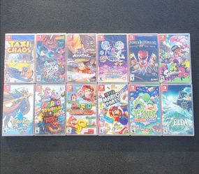12 BRAND NEW, FACTORY-SEALED NINTENDO SWITCH GAMES