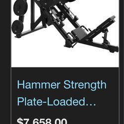 Hammer strength leg press 