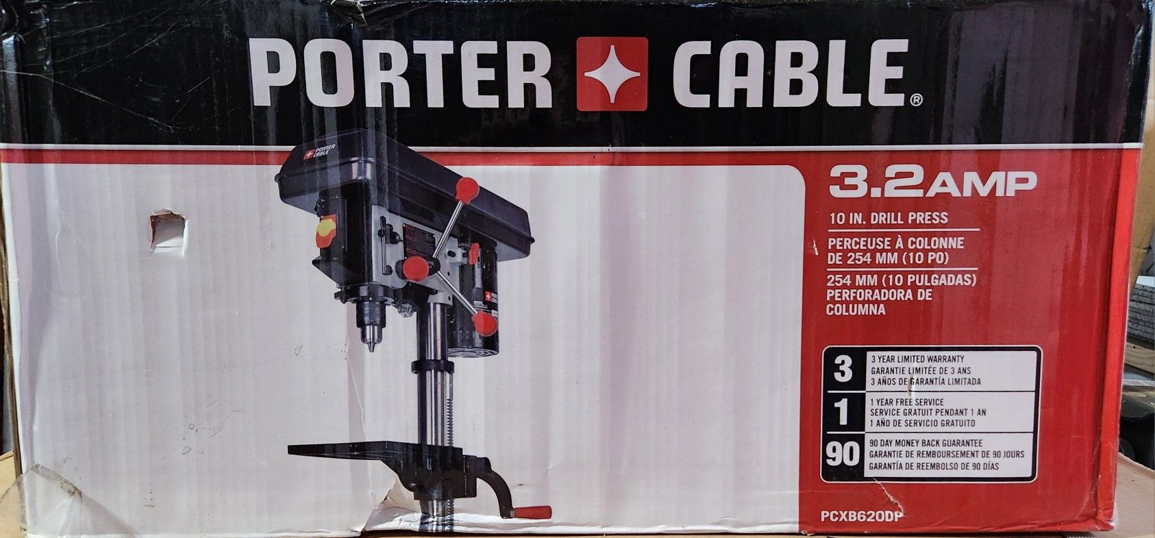 New PORTER-CABLE 3.2-Amp 5-Speed Bench Drill Press