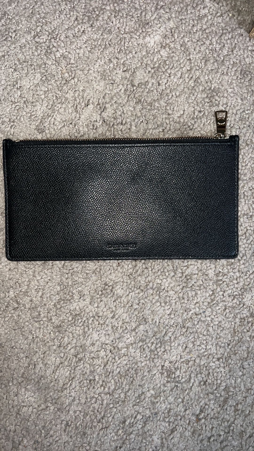 Coach Black Textured Pouch/Wallet.