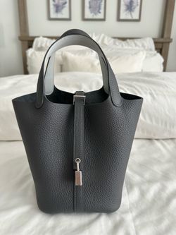 NEW Hermès Picotin Lock 18 Eclat Ardoise Swift Palladium Hardware