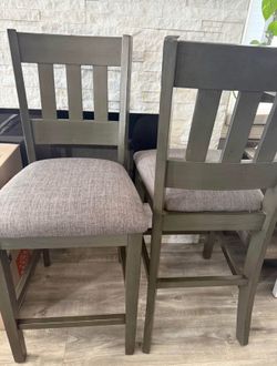 Grey Bar Stool/Chair— $80 for both
