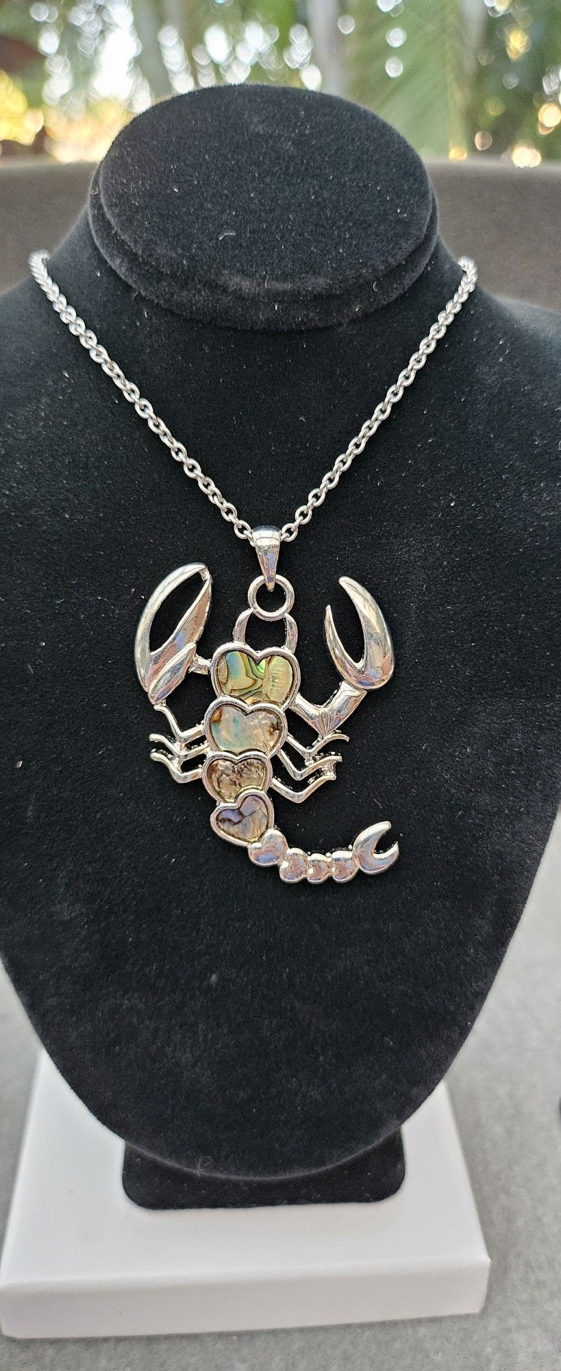 Abalone Shell Lobster Pendant 