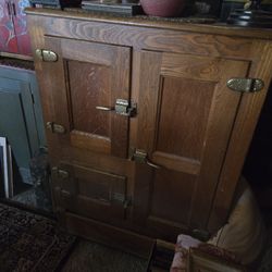 Antique Ice Box Freezer