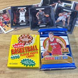 NBA Cards 320+ Including 2 Unopened Packages