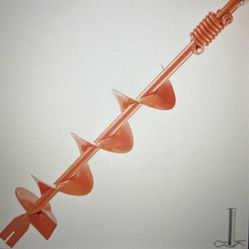 Brand New 6“ X 35“ Garden Auger Bit With A Shock Absorbing Spring Via 