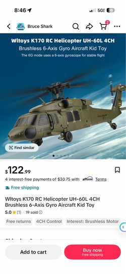 K170 RC Helicopter UH-60L 4CH