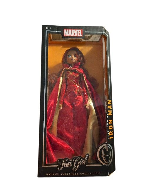 MADAME ALEXANDER--FAN GIRL--MARVEL'S 14" IRON MAN DOLL (NEW) SHELF WEAR