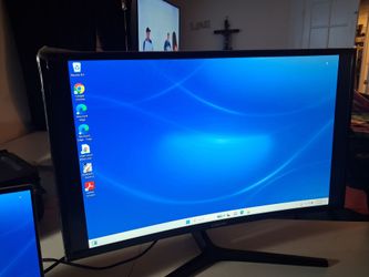 27" Curved Samsung Monitor less than year old Works Great!!!Moving Selling more items
