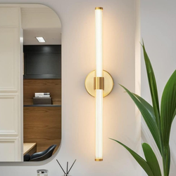 LED Bathroom Light Fixtures Gold Bathroom Vanity Lights Over Mirror 360° Full L