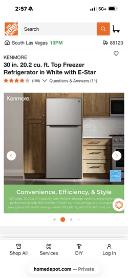 KENMORE 30 in. 20.2 cu. ft. Top Freezer Refrigerator in Stainless with E-Star