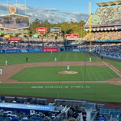 Dodgers vs Cubs Sun 4/26 4 Loge tickets sec 125