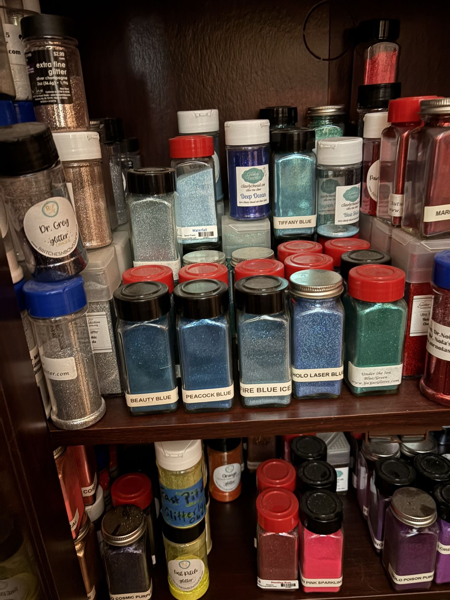 ✨ HUGE Glitter Lot – 100+ Premium Fine & Chunky Glitters ✨