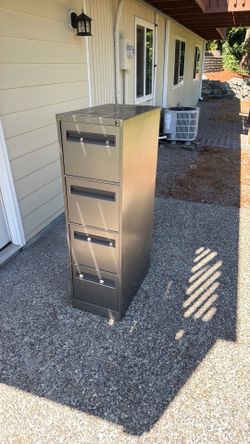 Locking four  drawer file cabinet