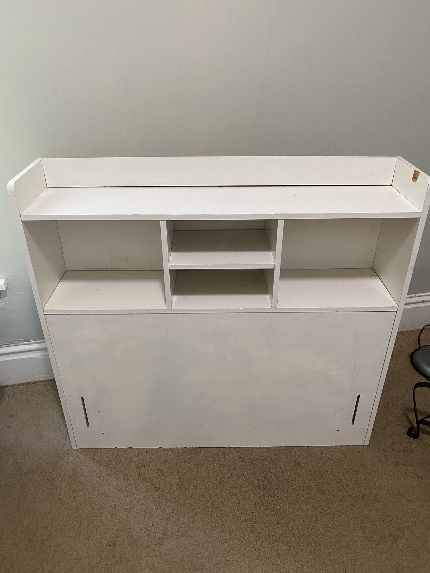 Elegant White Hybrid TV Stand & Bookshelf - Compact & Practical!