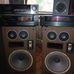 JVC Stereo System For Sale. CD Player And Cassette Deck.