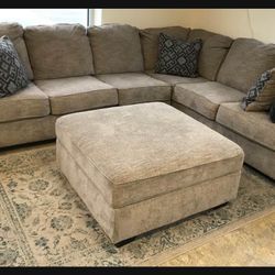 Large L Shaped Bovarian Stone Cozy Sectional Couch✅ Brand New 💥 Delivery Available ✅ Showroom Available ✅