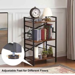 Vintage industrial 3-tier shelving unit for office and home,