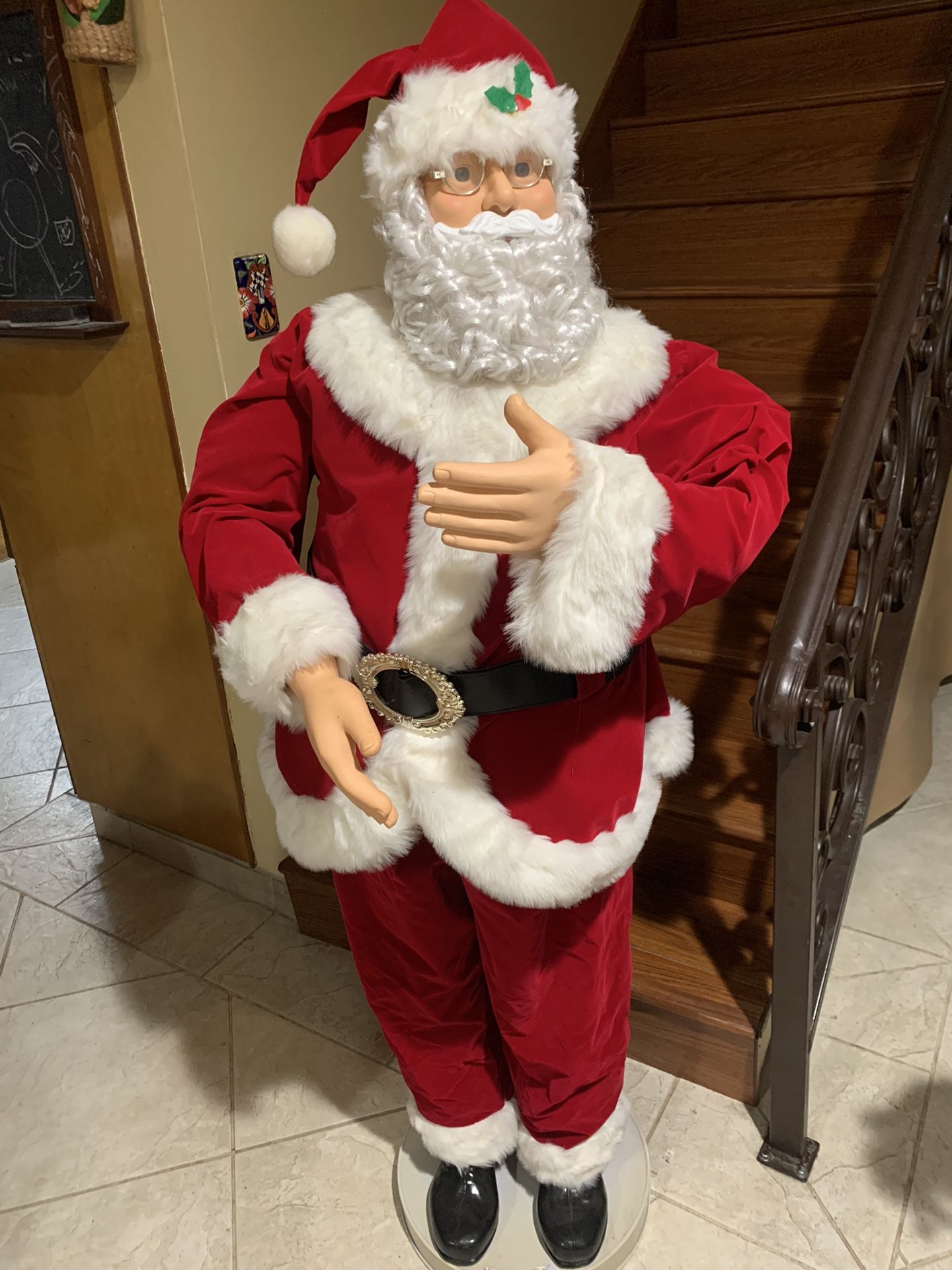Vintage Christmas International 60 inch Animated Santa Claus