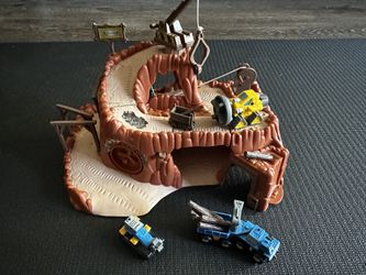 Micro Machines Timber Trail Playset – Galoob 1997  Construction Zone w/ Vehicles