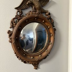 Vintage Syroco Inc Golden Eagle 60’s hanging wall mirror 16” x 10”