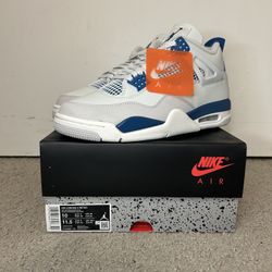 DS JORDAN 4 MILITARY BLUE SIZE 10 & 12