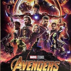 brand new marvel avengers infinity war official poster 27x40 double sided 