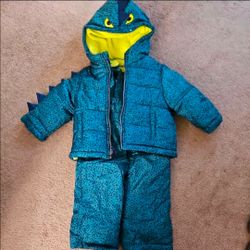 Carter's Boys' Snowsuit Jacket - Winter Coat and Bib Set