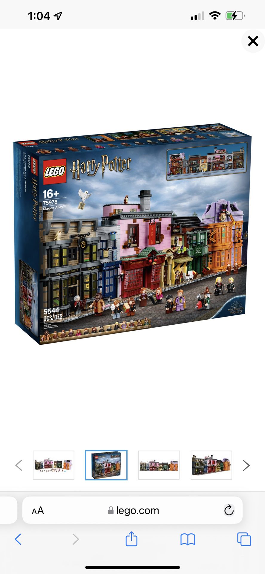 [Brand New] LEGO Harry Potter Diagon Alley Set 75978