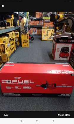 MILWAUKEE M18 FUEL 1IN D-HANDLE EXT. ANVIL HIGH TORQUE IMPACT WRENCH W/ ONE KEY TOOL ONLY 
