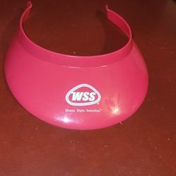 promotional sun visor for WSS (Warehouse Shoe Sale), a national retail chain of shoe stores now owned by Foot Locker, Inc. The visor features the comp