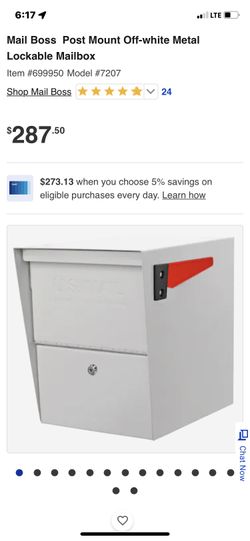 Large Locking Boss Mailbox