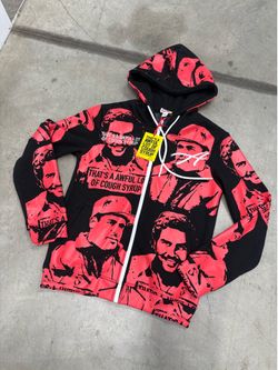 Asaali X Alocs Zip Up Hoodie Red Size Small Xl Available
