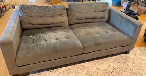 Lovely grey couch set