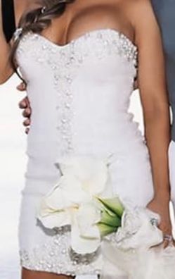 Jovani white jewelry dress