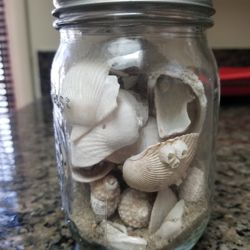 Jar Of Sand And Shells