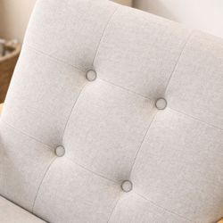 Modern Accent Chair – Wood Arms Title
Modern Accent Chair – Wood Arms – Like New
