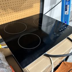 3 electric burner stove top
