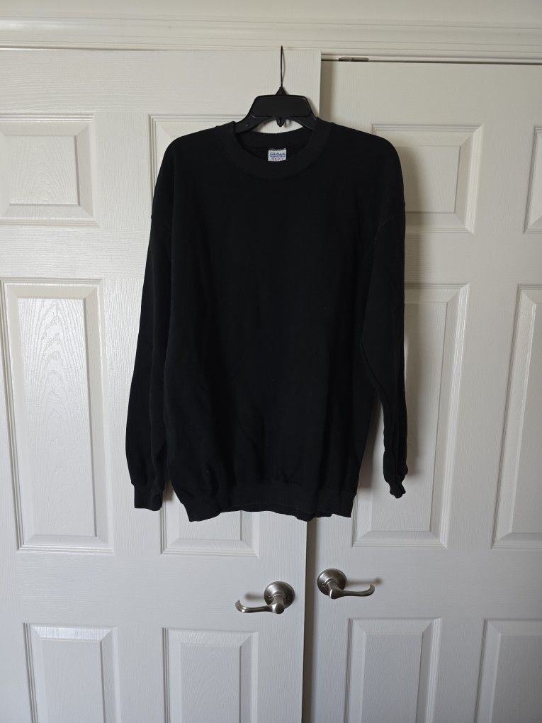 Gildan Sweatshirt In Black Size L