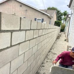 Concrete and block
