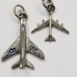 Two Airplane Charms USAF