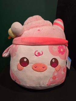 Moo Shakes Sweet Sakura Mooshake Hug-Sized Strawberry Plush (Round1 Exclusive)