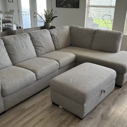 L Shaped Couch With Ottoman