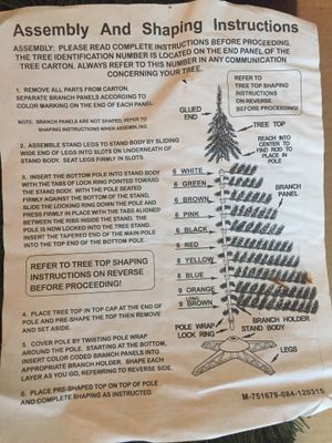 7 1 2 Ft Majestic Pine Artificial Christmas Tree For Sale In Stockton Ca Offerup